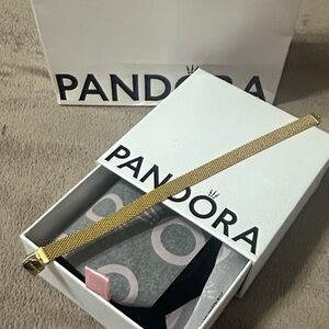 NWOT Pandora Reflections Gold Bracelet